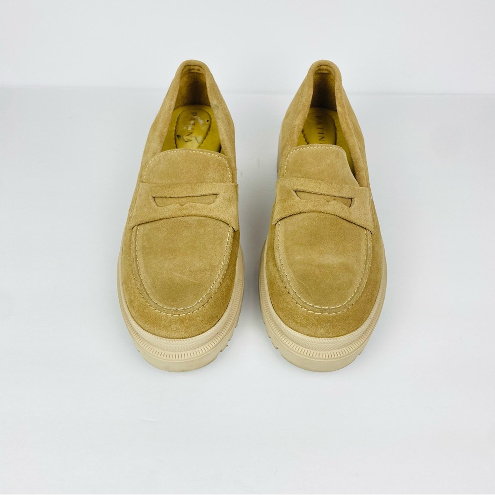 Patina Portland Leather Co Zoe Chunky Platform Loafers Size 11 - Picture 2 of 8